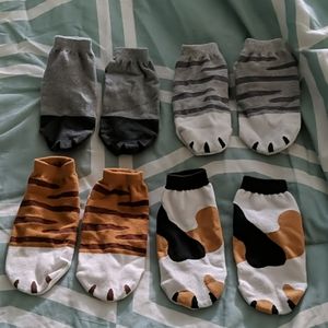 Kitty Cat Paw Socks Bundle